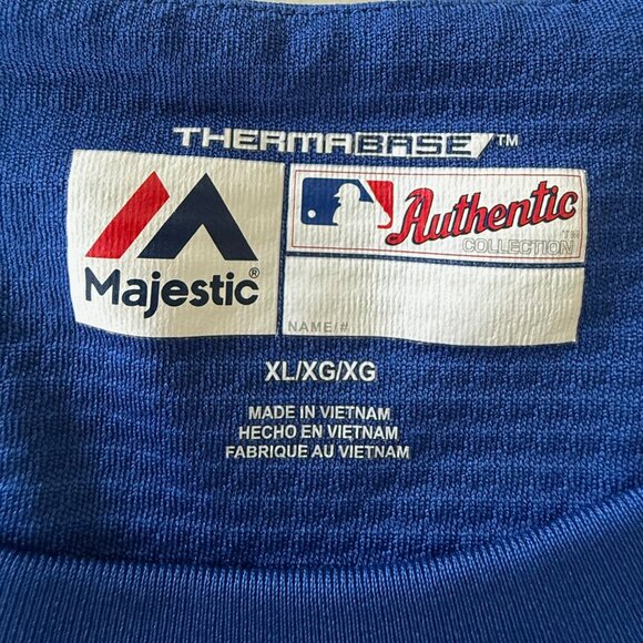 Majestic Toronto Blue Jays ThermaBase Warmup Jersey long-sleeve - Mens XL - Picture 3 of 3